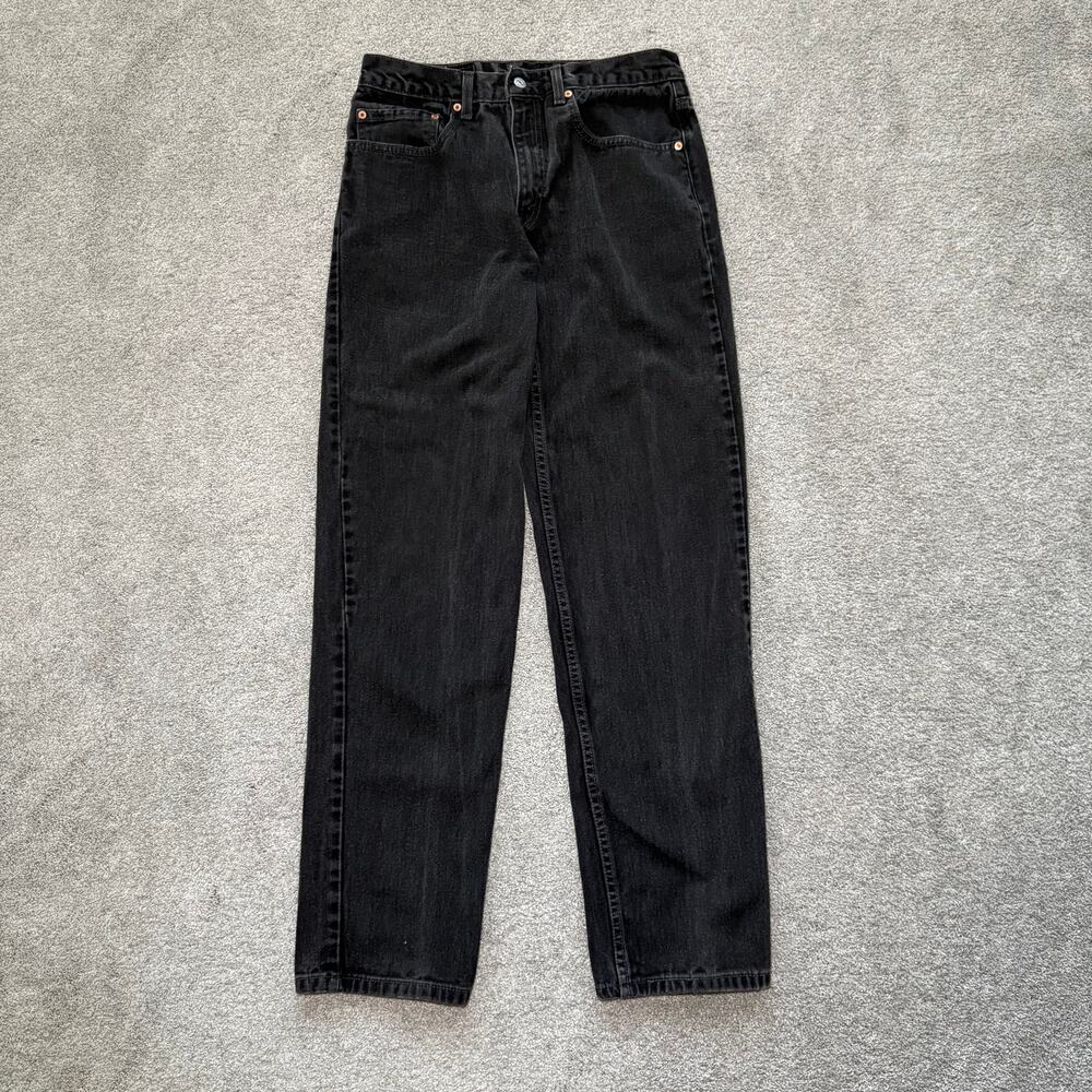 Vintage Levis 550 Jeans Mens 33x34 Relaxed Straight Black Denim